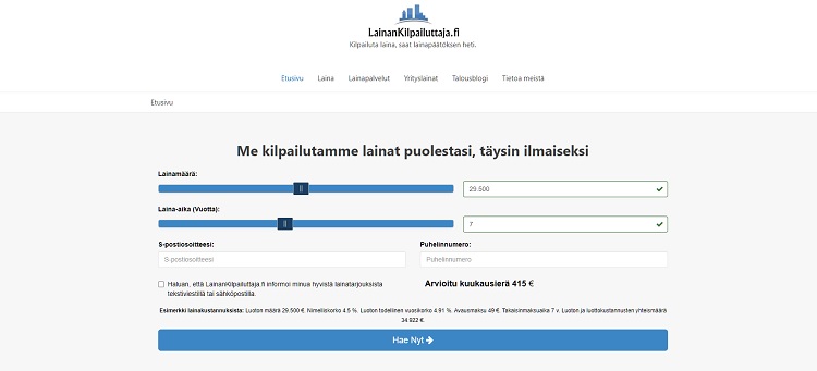 LainanKilpailuttaja.fi