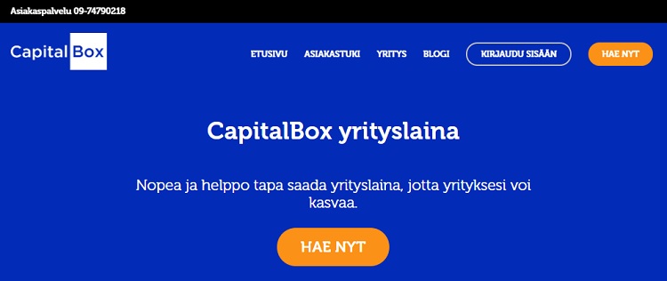 CapitalBox - yrityslaina